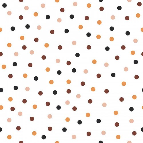 Pomarańczowe czarne i brązowe krople na białym tle