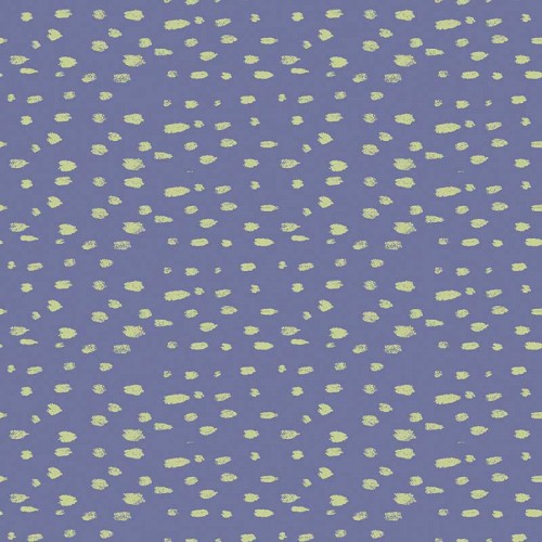 Żółte maźnięcia pędzlem na niebieskim tle