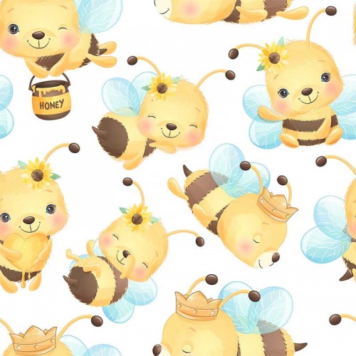 Uśmiechnięte pszczółki z garnuszkiem miodu