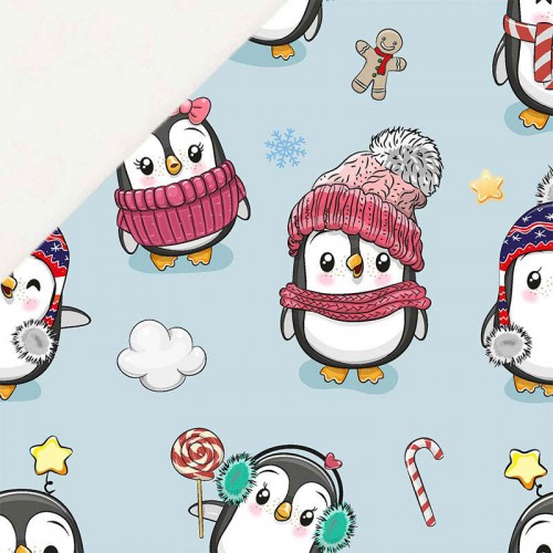 Tańczące pingwinki na śniegu