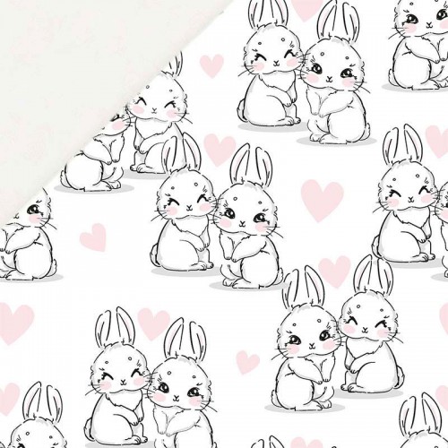 Małe zakochane króliczki