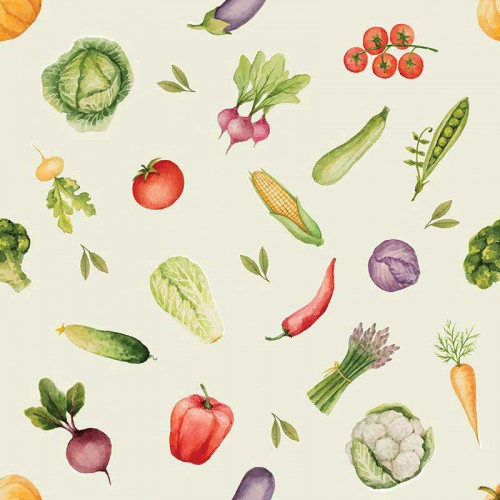 Zdrowe warzywa na zielonym tle