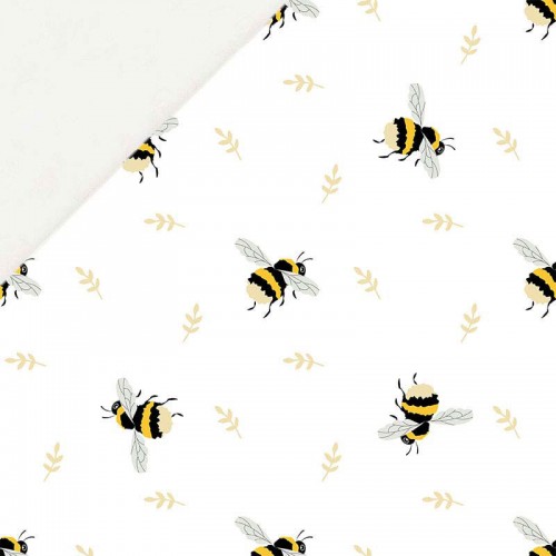Pszczoły na białym tle