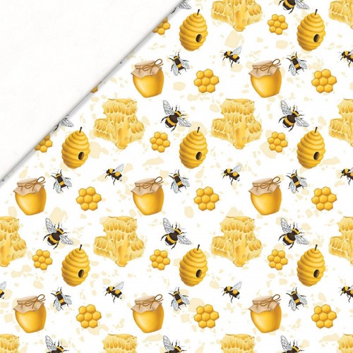 Ule i garnuszki miodu z pszczołami
