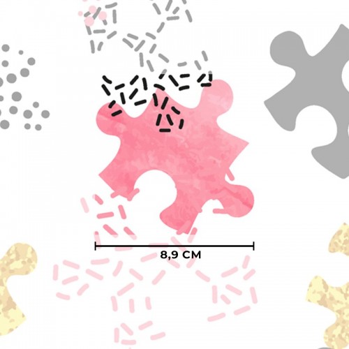 Puzzle różowo złote