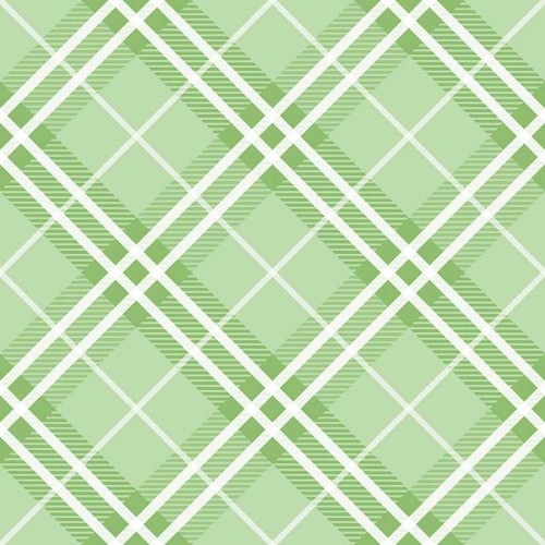 Biało-zielona krata