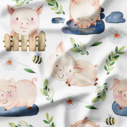 Świanki bawiące się w kałuży