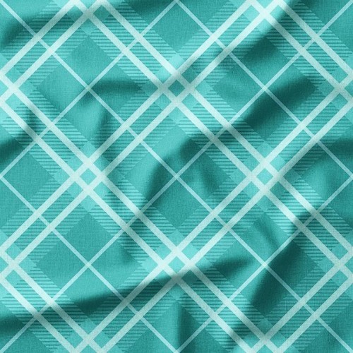 Turkusowo-seledynowa krata