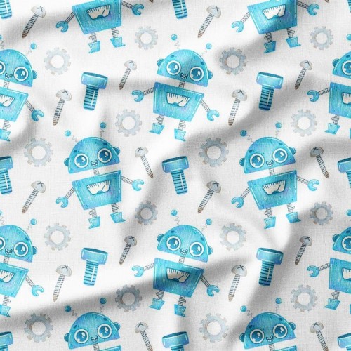 Niebieskie roboty i śruby