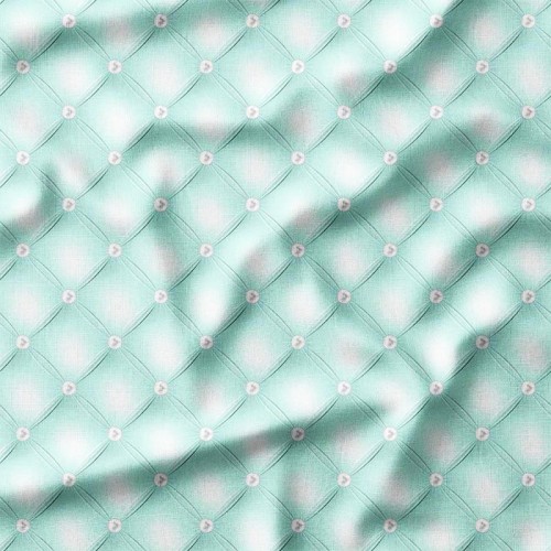Pastelowo-zielone skórzane obicie