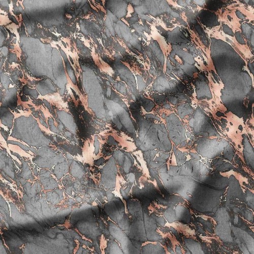 Grafitowo-brzoskwiniowy marmur
