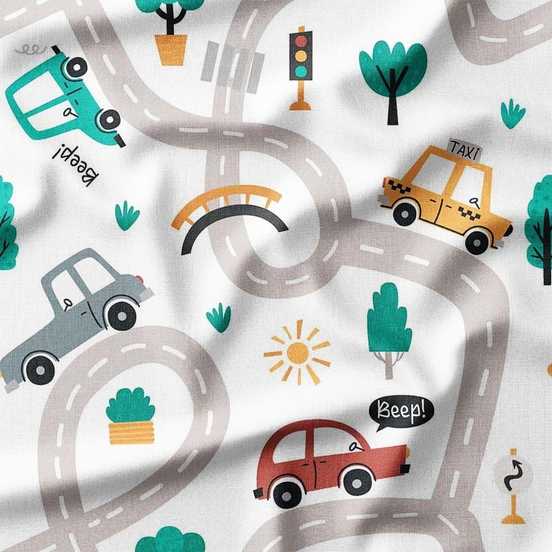 Auta na krętej drodze Beep!
