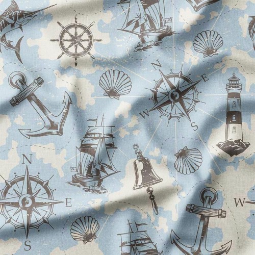 Mapa oceanów, mórz i wysp
