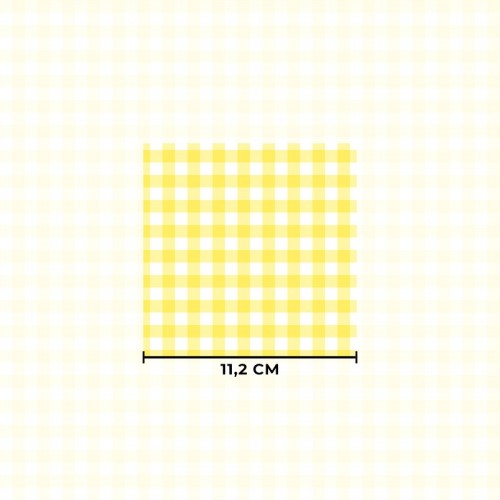 Pastelowa żółta kratka gingham