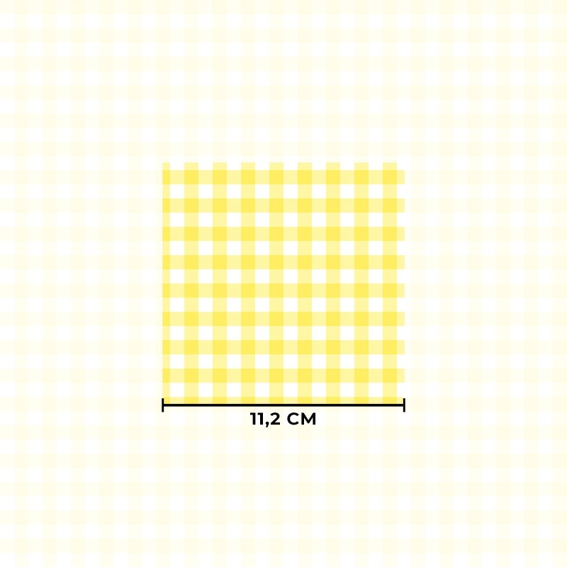 Pastelowa żółta kratka gingham