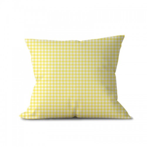 Pastelowa żółta kratka gingham