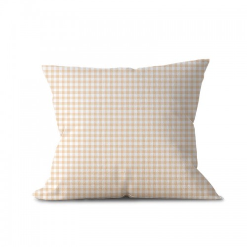 Pastelowa beżowa kratka gingham