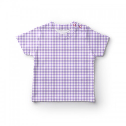 Pastelowa fioletowa kratka gingham