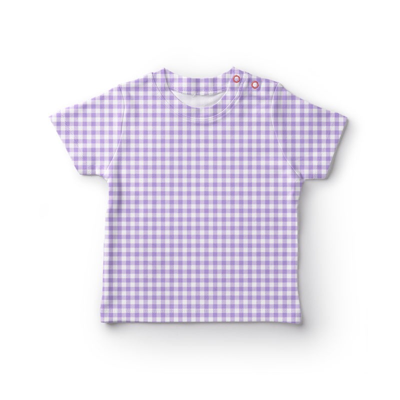Pastelowa fioletowa kratka gingham