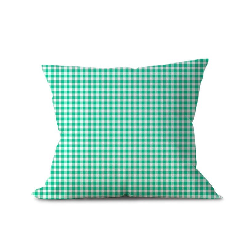 Pastelowa zielona kratka gingham