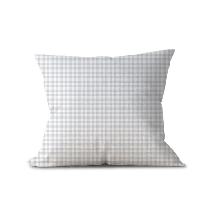 Pastelowa jasnoszara kratka gingham
