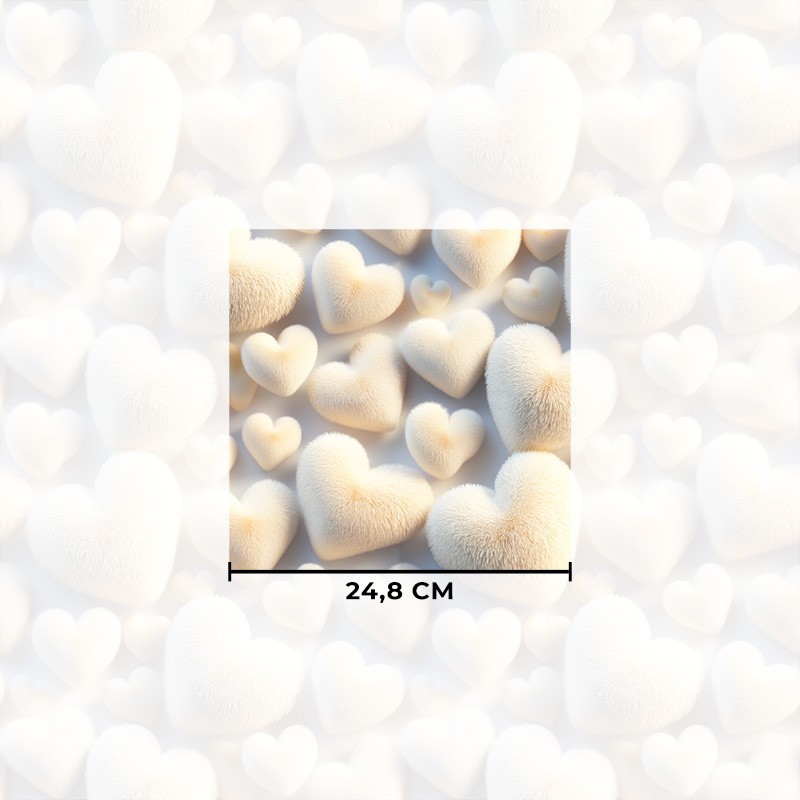 Puchate serduszka 3D