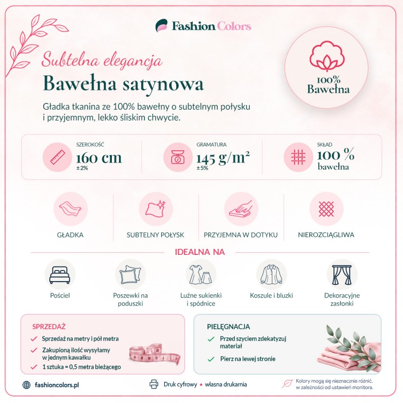 Klasyczne białe groszki na pastelowym jasnoróżowym tle – wizualizacja wzoru na poduszce
