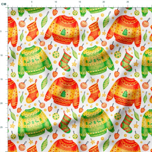 Drelich bawełniany Świąteczne swetry