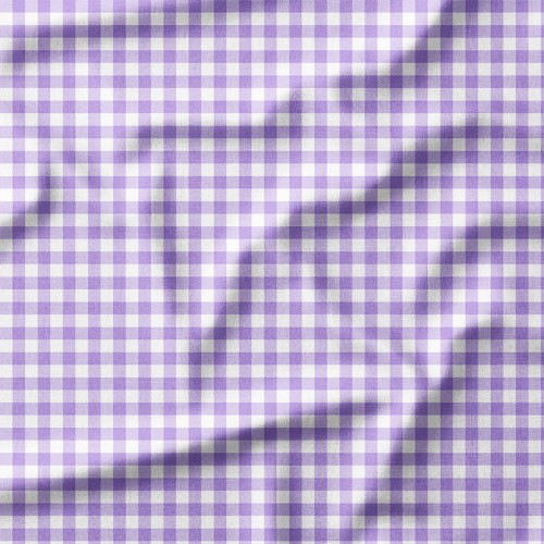 Drelich bawełniany Pastelowa fioletowa kratka gingham – tkanina drukowana na metry
