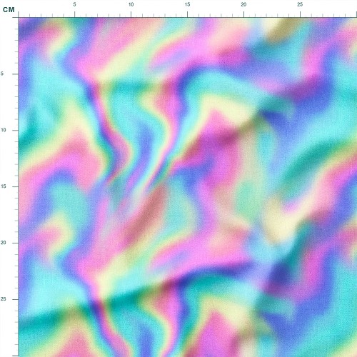 Tkanina Panama Holograficzna rozlana farba pastelowa – tkanina drukowana na metry