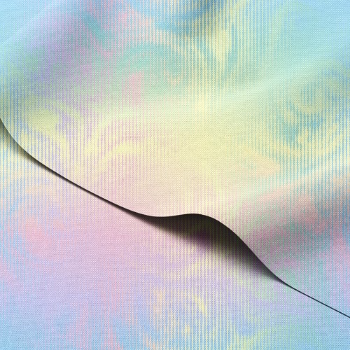 Tkanina wodoodporna Oxford Pastelowa holograficzna mgiełka w paski – tkanina drukowana