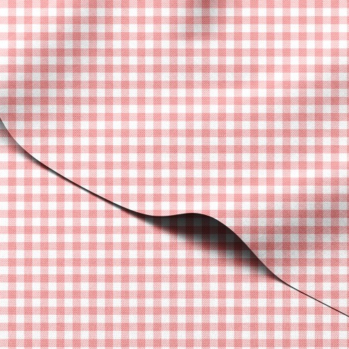 Tkanina wodoodporna Oxford Pastelowa koralowa kratka gingham – tkanina drukowana