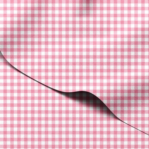 Tkanina wodoodporna Oxford Pastelowa malinowa kratka gingham – tkanina drukowana