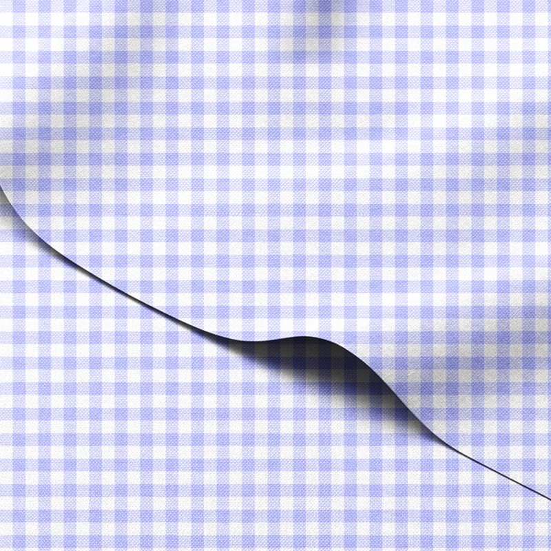 Tkanina wodoodporna Oxford Pastelowa lawendowa kratka gingham – tkanina drukowana