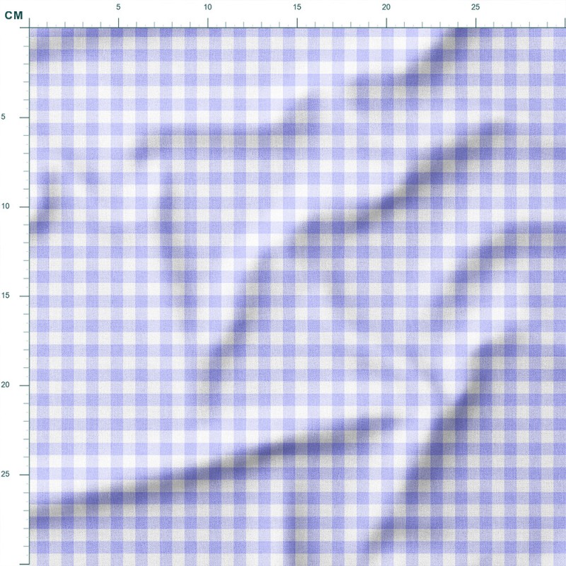 Tkanina wodoodporna Oxford Pastelowa lawendowa kratka gingham – tkanina drukowana na metry