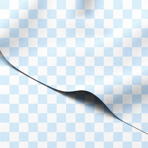 Tkanina wodoodporna Oxford Pastelowa błękitna szachownica – tkanina drukowana