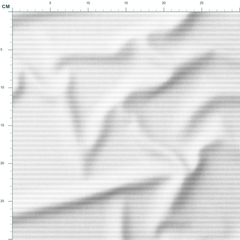 Tkanina wodoodporna Oxford Drobne jasnoszare pastelowe paski na białym tle – tkanina drukowana na metry