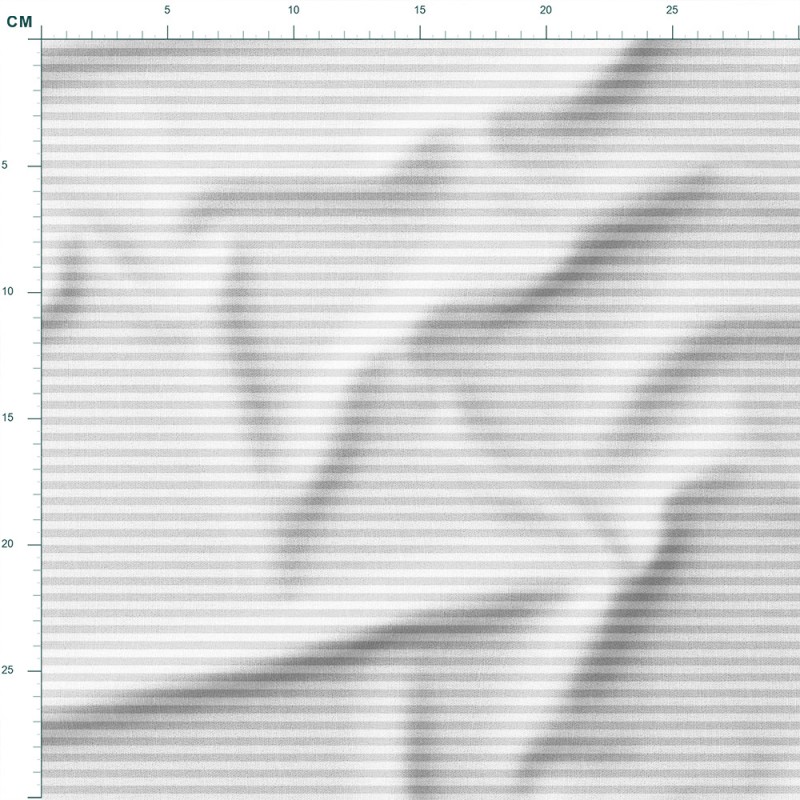 Tkanina wodoodporna Oxford Drobne szare pastelowe paski na białym tle – tkanina drukowana na metry