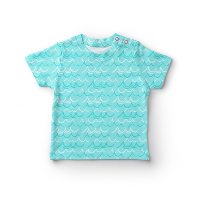 dzianina ułożona w fale