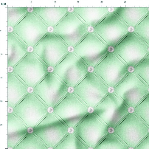 Dresówka z elastanem Pikowana geometria z perłowymi guzikami – dzianina drukowana na metry